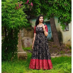 South Indian banarasi silk gown